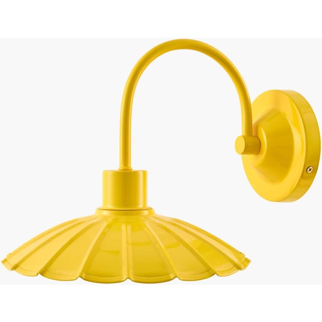 Rustic Pavona Wall Sconce Yellow For Sale - Image 3 of 3