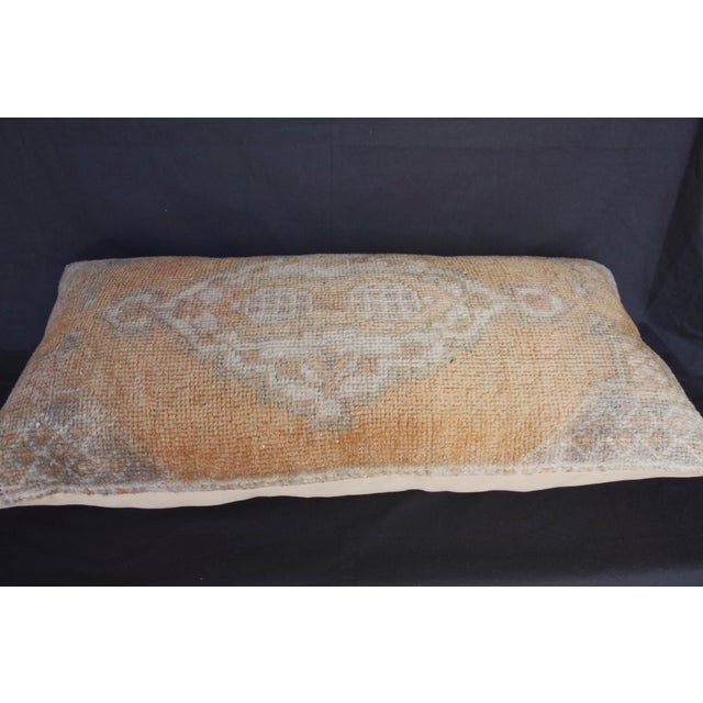Handmade Turkish Rug Throw Pillow Cushion -15'' X 30'' For Sale - Image 9 of 11