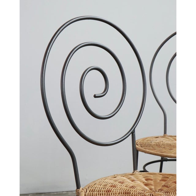 1990s Italian Sculptural Spiral Chairs, Set of Four For Sale - Image 4 of 6