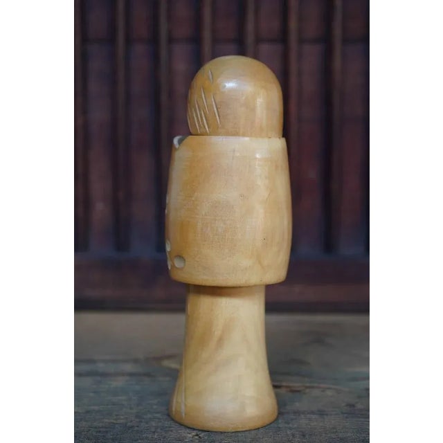 1960s Vintage Sosaku Kokeshi Kagamijishi by Miyashita Hajime, Japan, 1960s For Sale - Image 5 of 6