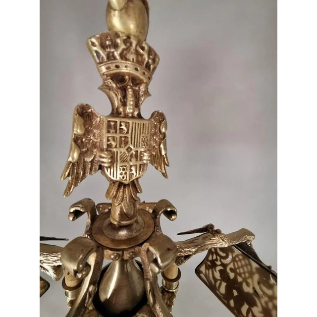 Gilded Bronze Lamp, 19th Century For Sale - Image 10 of 12