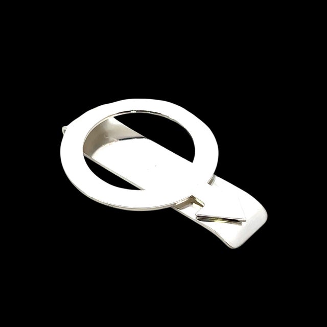 Tiffany & Co Estate Circle Arrow Money Clip Sterling Silver For Sale - Image 9 of 10
