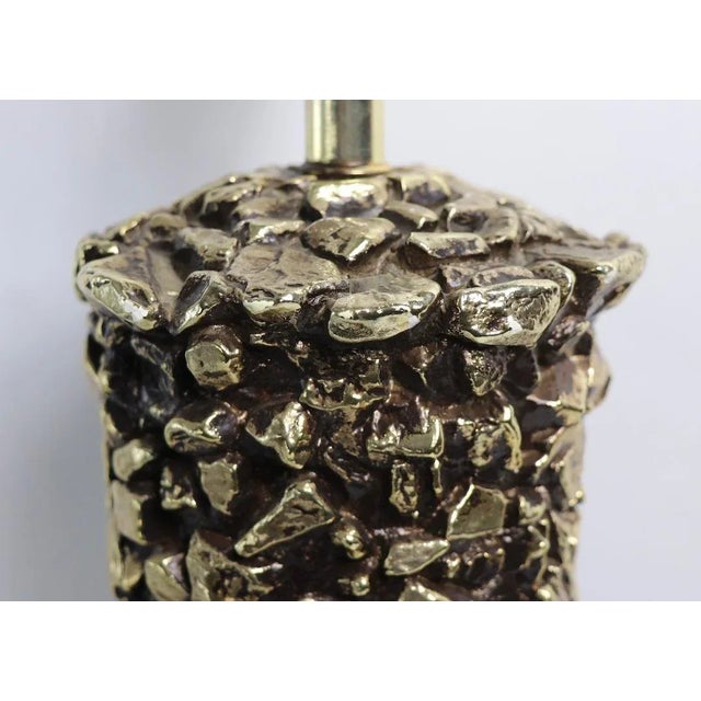 Ceramic Ceramic Golden Nugget Table Lamp For Sale - Image 7 of 9