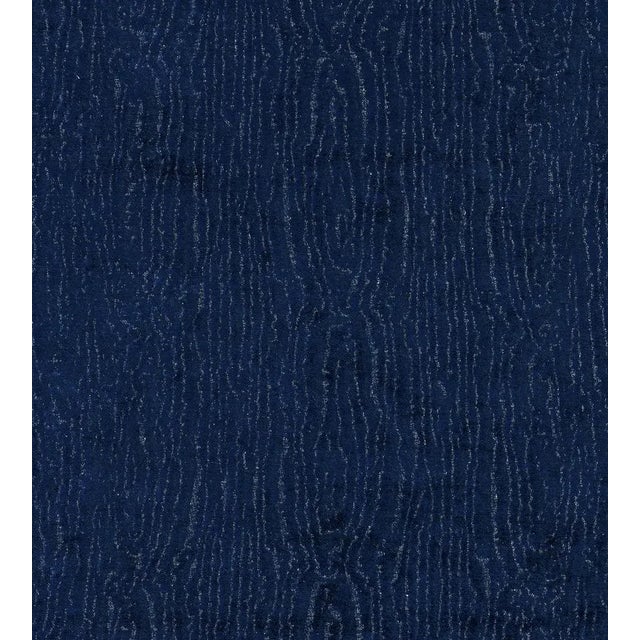 Traditional Sample - The House of Scalamandré Whitby Fabric, Navy For Sale - Image 3 of 3