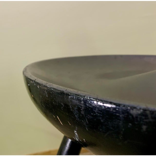 1950s Tripod Stool Attributed to Arne Hovmand-Olsen For Sale In New York - Image 6 of 8