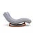 Brown Adrian Pearsall for Craft Associates Mid Century Walnut Rocking Wave Chaise Lounge Chair For Sale - Image 8 of 9