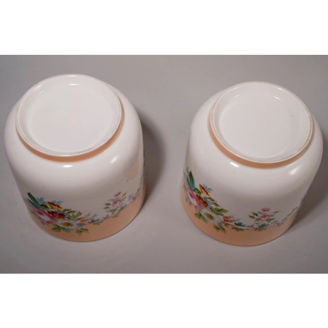 Mid 20th Century French Porcelain Pots - a Pair For Sale - Image 4 of 7