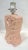 1950s Atomic Lamp Pink Gilt Ceramic Dresser Accent Lamp For Sale - Image 4 of 6