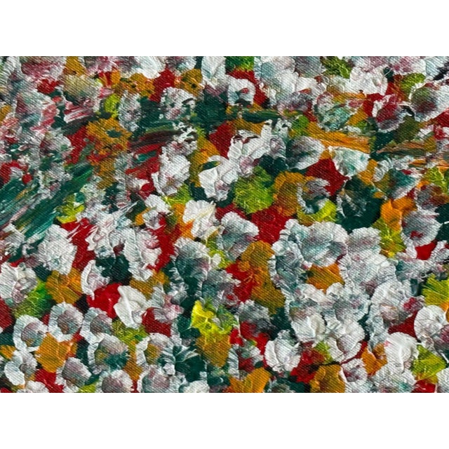 Large Aboriginal Contemporary Painting Bush Plum by Polly Ngale For Sale - Image 9 of 14