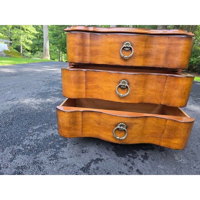 Pair of Century Furniture Company French Style Nightstands With 3 Drawers For Sale In New York - Image 6 of 7