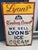 Large Enamel Lyons Ice Cream Sign, 1940s For Sale - Image 11 of 11