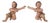 Antique Sacred Art Angels Figurines, 1900s, Set of 2 For Sale