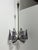 Gold Brass and Purple Acrylic Glass Chandelier in the style of Stilux Milano, 1960s For Sale - Image 8 of 14