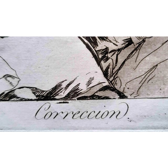 Correcion from Los Caprichos is an original artwork realized by the artist Francisco Goya and published for the first time...