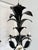 Black Vintage French Black Tole Chandelier, 1960s For Sale - Image 8 of 18
