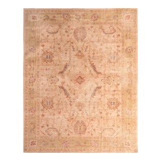 Rug & Kilim’s Oversized Traditional Floral Scroll Rug in Rose Gold, 14x20 For Sale
