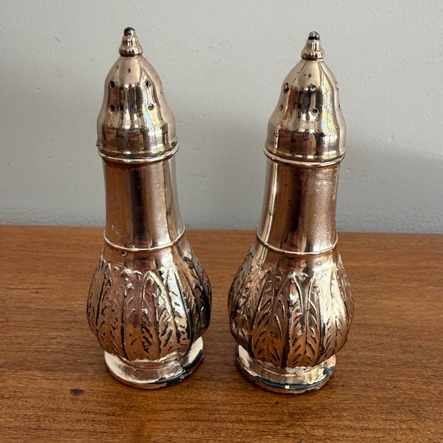 Vintage Silverplate Salt and Pepper Shakers, a Pair For Sale - Image 6 of 6