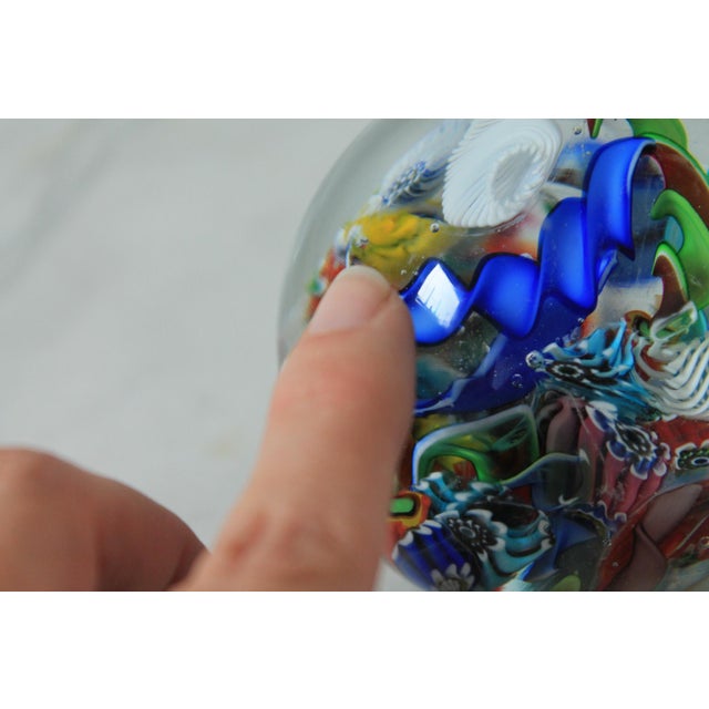 Murano Vintage Murano Glass Paperweight For Sale - Image 4 of 7