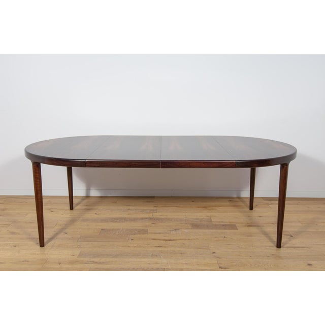 Mid-Century Round Extendable Dining Table in Rosewood, Denmark, 1960s For Sale - Image 13 of 18