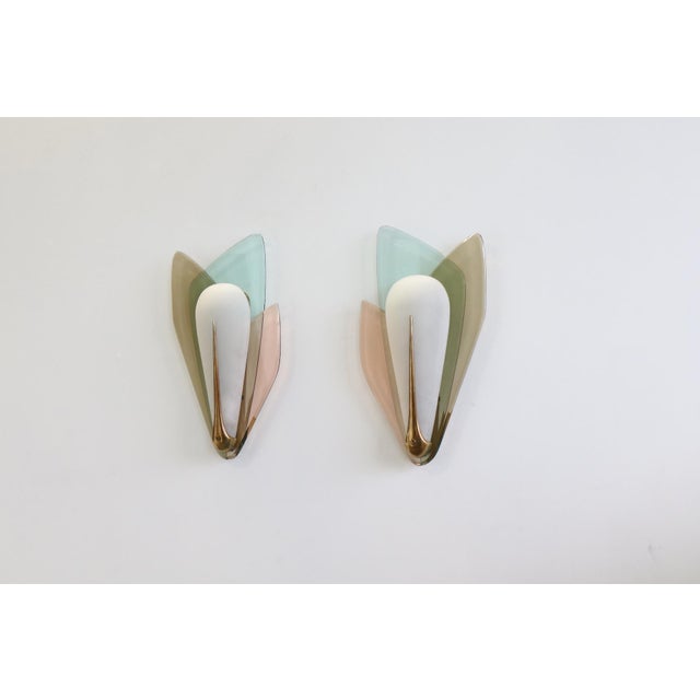 Vintage Wall Lights by Max Ingrand for Fontana Arte, Italy, 1955, Set of 2 For Sale - Image 17 of 18