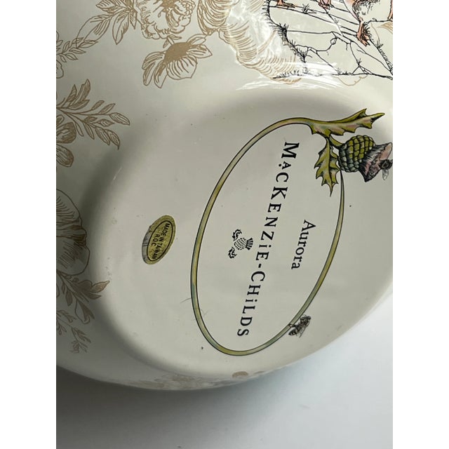 McKenzie Childs Aurora Toil Pattern Enamel Pitcher. This beautiful piece is a wonderful addition to your collection or the...