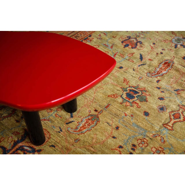 Persian Authentic Early 20th Century Persian Sultanabad Rug For Sale - Image 3 of 4