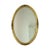 Hollywood Regency Golden Mirror Oval Deknudt Classic For Sale - Image 4 of 16