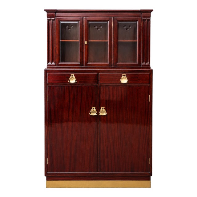 Antique Art Nouveau Pillar Cabinet from Wiener Werkstätte, 1890s For Sale