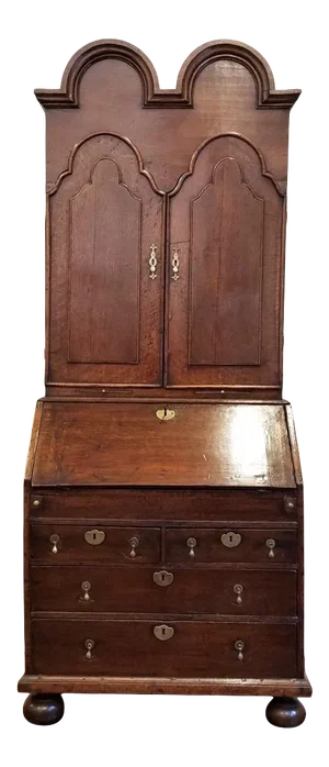 17th Century English Walnut Double Dome Bureau