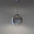 Italian Modern Space Age Pendant – Glass & Silver Metal Sophisticated yet minimalist Italian-made pendant, a bridge...