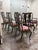 Late 20th Century Custom Queen Anne Revival Upholstered Armchairs, Set of Six For Sale - Image 5 of 12