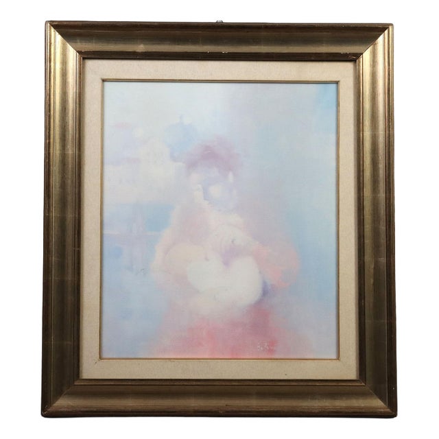 Piero Barbieri, Mother with Child, 1975, Oil on Canvas For Sale