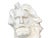 Vintage Painted Terra Cotta Bust of Bearded Man For Sale - Image 12 of 12