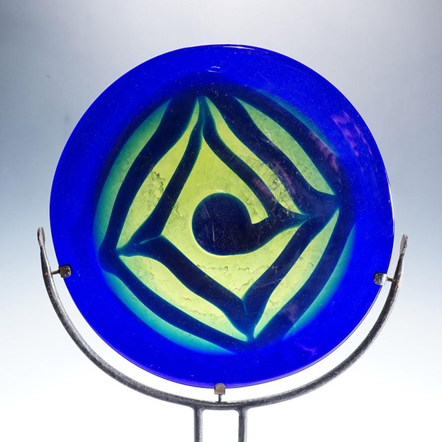Goran and Ann Warff Vintage Crystal Art Glass Sculpture by Goeran Waerff for Kosta For Sale - Image 4 of 7