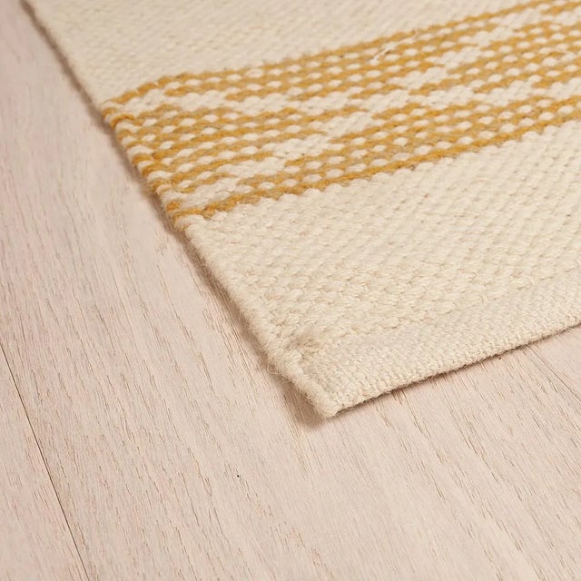 Contemporary Schumacher Sequoia Stripe 9' x 12' Rug in Ochre For Sale - Image 3 of 5