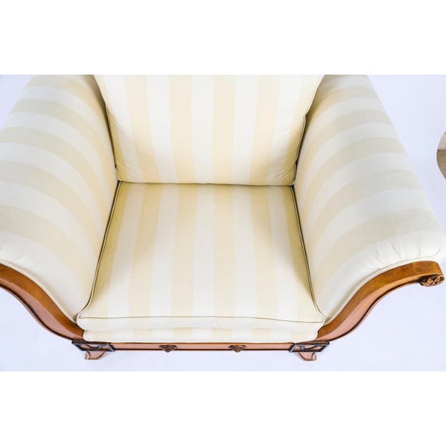 Vintage Biedermeier Revival Birchwood Armchairs from Fratelli Boffi, 20th Century, Set of 2 For Sale - Image 6 of 18