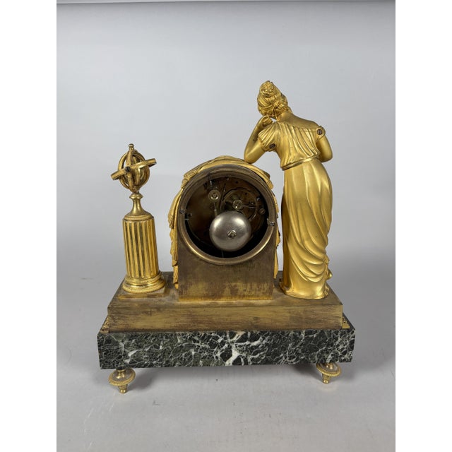 19th Century Empire Allegory of Knowledge Clock, 1800 For Sale - Image 6 of 7