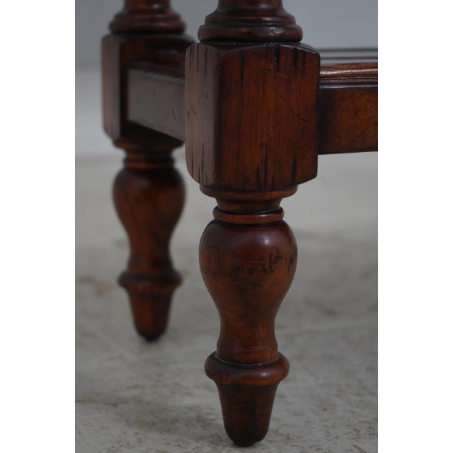 Jonathan Charles Mahogany 2 Drawer Console For Sale - Image 14 of 18
