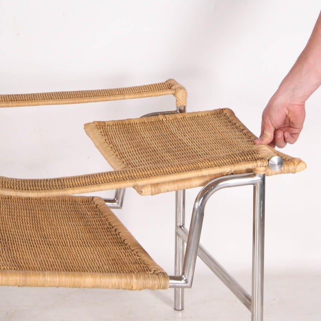 Wicker and Chrome Chairs, 1980s, Set of 2 For Sale - Image 11 of 15
