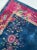 1920-1930's Antique Art Deco Asian Botanical Garden Magenta Berry Navy Purple Green Rug 9 2 X 11 8 For Sale - Image 9 of 13
