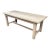 French Farmhouse Stripped Solid-Plank Oak Fram Table For Sale