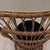 Vintage Wicker and Bamboo Bucket Chair Comes With a Black Cushion For Sale - Image 9 of 18