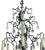 A magnificent and highly detailed twelve-light chandelier composed of hand-carved and polished rock crystal and hand-...