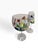 Transparent Vintage Royal Danube Romania Hand-Painted Crystal Floral Goblets – Set of 6 For Sale - Image 8 of 12