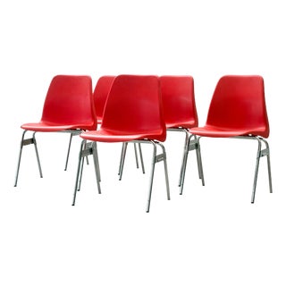 Vintage Stacking Chair from Lübke, 1970s For Sale