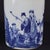 White Vintage Blue & White Porcelain Brush Pot With Eight Immortals For Sale - Image 8 of 9