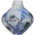 Vintage Murano Seguso Arte Vetro Blue Black Abstract Scavo Surface Texture Italian Art Glass Flower Vase For Sale In Orlando - Image 6 of 10