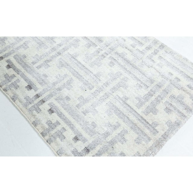 Modern Modern Geometric Terra Hand-Knotted Wool Runner by Doris Leslie Blau For Sale - Image 3 of 8