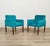 Model 896 Armchairs in Turquoise Velvet by Vico Magistretti for Cassina, 1963, Set of 2 For Sale - Image 11 of 11