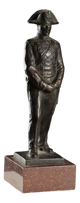 Bronze Carabiniere with Red Porphyry Base